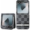 DKNY PU Leather Checkered Pattern and Stripe Samsung Galaxy Z Flip 6 čierny 57983121740