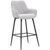 Mauro Ferretti Súprava 2 ks barových stoličiek sivá
