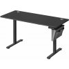 VASAGLE SONGMICS Elektrický výškovo nastaviteľný stôl 140 × 60 cm – s pamäťou výšky, čierny LSD134BZ01