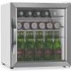 Klarstein Beersafe chladnička na nápoje so sklenenými dverami | 44 x 48 cm | Vnútorné LED osvetlenie | | Strieborno-biela ()
