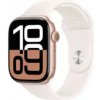 Apple Watch Series 10 GPS 46mm Ružovo zlaté hliníkové telo - Svetlo rumenný športový remienok (M/L) / 160-210 mm