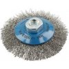HOEGERT Kruhový kartáč s násadou 100 mm, M14, ocelový drát, 0,3 mm