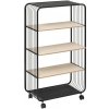| 5five - Servírovací stolík/mobilná polica COLGE 97x55 cm čierna/béžová | 193613