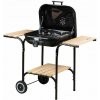 Veľký záhradný gril s nastaviteľným roštom a výklopným vekom