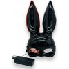 Maska zajačika Deluxe BLACK - so svetlami