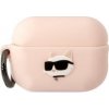Karl Lagerfeld Case Karl Lagerfeld KLAP2RUNCHP Apple AirPods Pre 2 kryt ružový/ružový Silikónová Choupette Head 3D
