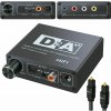 Mobilly audio prevodník z TOSLINK/coax. SPDIF na RCA (Cinch)/3,5 mm/TOSLINK/coax. SPDIF 32-192KHz DAC Digital Coaxial to Analog R/L RCA