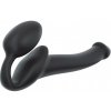 POLOREALISTICKÝ OHYBNÝ STRAP-ON ČIERNY - S