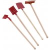 Detské záhradné náradie - 70 cm červené - set