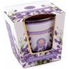 Vonná sviečka v skle 120 g - 1 ks 15 (Levander Provence) fialová levandula