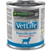 Vet Life Dog Hypoallergenic Duck & Potato konzerva 300 g