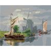 Zuty – Maľovanie Podľa Čísel – Veterný Mlyn A Plachetničky, 40 × 50 cm, Plátno 8596530087366
