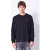 Čierne bavlnené tričko s dlhým rukávom CALVIN KLEIN JEANS LV04RD247G L