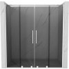 MEXEN/S - Velar Duo posuvné sprchové dvere 200, grafit, biela 871-200-000-42-20