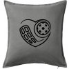 Florbal love - Vankúš 50x50 - 50x50 - Vrátane výplne ( Tmavosivý melír )