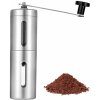 Nerezový mlynček na kávu strieborný