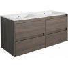 Porto 120 spodný kúpeľňový nábytok s umývadlom v rauna sil