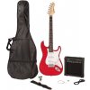 Encore E60 Blaster Pack Gloss Red Finish Elektrická gitara