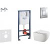 Grohe Rapid SL - Set predstenovej inštalácie, klozetu Gaia a dosky softclose, tlačidlo Skate Cosmopolitan, chróm SANI11BA1106
