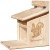 Erdtmann Kŕmidlo pre veveričky z smrekovcového dreva so zdvíhacou strieškou