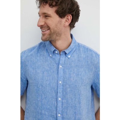 Michael Kors l'anová košeľa regular s golierom button-down CS4400I4YT modrá
