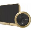 EZVIZ chytrý dveřní videotelefon DP2C/ Wi-Fi/ kamera 1080p/ H.265/ kukátko/ zvonek/ IR do 5 m/ PIR/ LCD 4,3 / zlatý