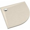 Schedline Libra Cashmere Stone polkruhová sprchová vanička 90x90 cm béžová 3SP.L1O-9090/PK/ST