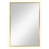 Baltica Design Tiny Border Straight zrkadlo 60x90 cm odĺžnikový s osvetlením zlatá 5904107904696