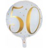 Okrúhly fóliový Balón Santex k 50. narodeninám 35 cm