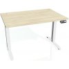 Pracovný stôl Motion, PO, 3S, 180x61 - 128x80 cm, agát/biela - 1 kus - 1 KS - pamäťové - 60 mesiacov - 80 cm - elektrický polohovateľný - stôl - Hobis - Motion - 180 cm - 60,5 - 129,5 cm - agát/biela