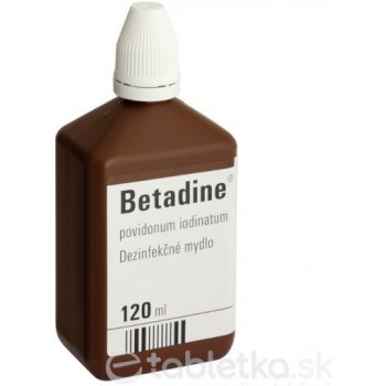 Betadine dezinfekčné mydlo 75 mg/ml sol.der.1 x 120 ml od 5,65 € -  Heureka.sk