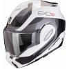 Moto přilba SCORPION EXO-TECH EVO PRO COMMUTA bílo/stříbrná - Velikost XL