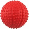 Loptička DOG FANTASY basketball s bodlinami pískací mix farieb 5,5cm