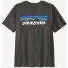 Bavlnené tričko Patagonia P-6 Logo T-Shirt - ink black