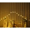 LED svetelná záclona hviezda - 190 LED / 8 m prepojovateľná bílá studená