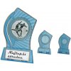 Plastová plaketa modro - zlatá, 3-veľkostí - 15 cm