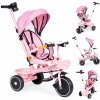 EcoToys kočík 2v1 otočné sedadlo skladacia strieška ružová