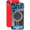 Apple iPhone 14 Plus - Sklo Zadného Housingu + Sklíčko Kamery + Kovový Pliešok + Magsafe Magnet (Red), Red