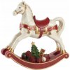 Hojdací kôň Villeroy&Boch 35-9391-0004 bielo-červený 32,5x33 cm