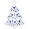 Cibulák - Vianočná ozdoba - stromček prelamovaný 8,5 cm - Originálny cibuľový porcelán