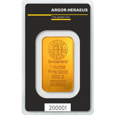 Argor-Heraeus zlatá tehlička 1 oz