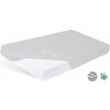 Babymatex plachta nepremokavá s gumou Bamboo svetlo šedá 70x140