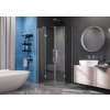 Aquatek EXTRA P4 Päťuholníkový sprchový kút 90x90x195cm, dvojkrídlový, chróm, sklo frost AQ EXTRAP4CH9063