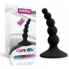 LoveToy Lure me - korálkový análny kolík (čierny)