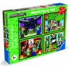 RAVENSBURGER Minecraft 4x100 dielov