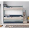 Cilek Poschodová posteľ Trio Studio pre 3 deti 90x200 cm s úložným priestorom (schody)