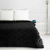 SZ Deka z mikroflanelu CARO 200x220cm čierna