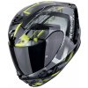 Moto přilba SCORPION EXO-391 CLUTTER černo/fluo žlutá - Velikost S