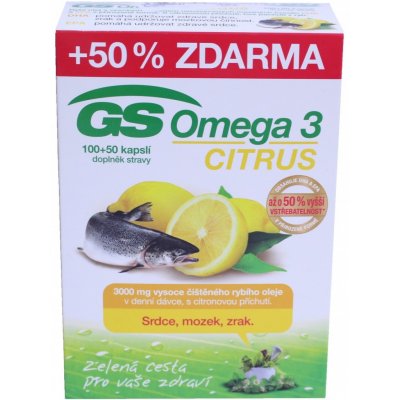GS Omega 3 Citrus 100 + 50 kapsúl