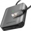 AXAGON CRE-S3, USB-A 3.2 Gen 1 - SUPERSPEED čtečka karet, 3-slot & lun SD/microSD/CF, podpora UHS-II